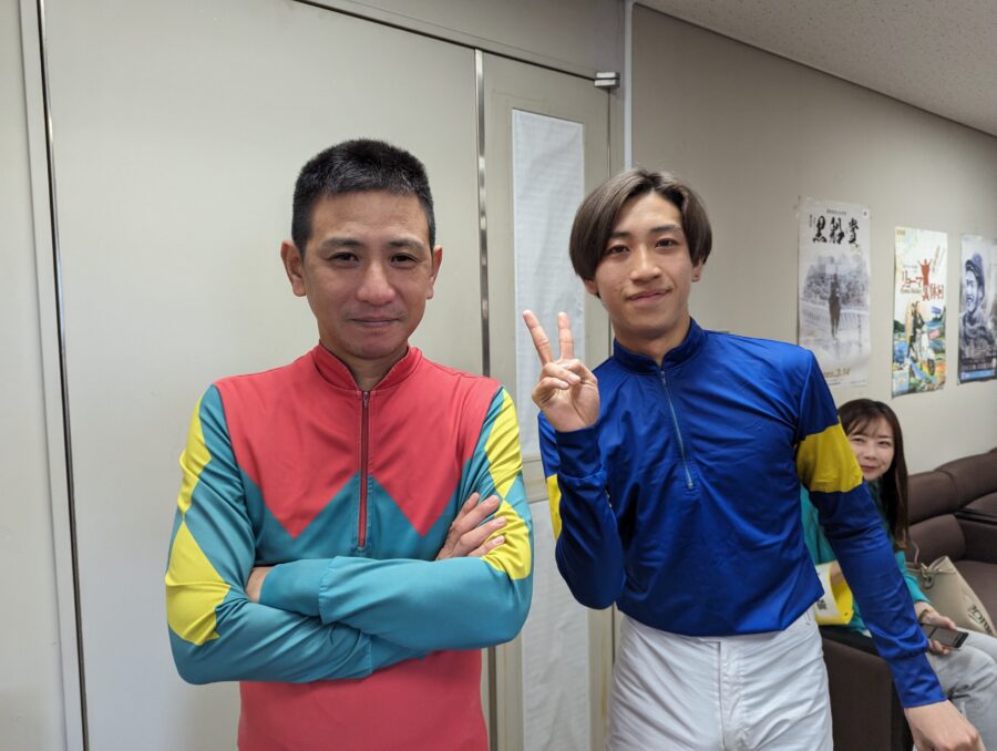 2023/09/18嬉勝則騎手と岡遼太郎騎手